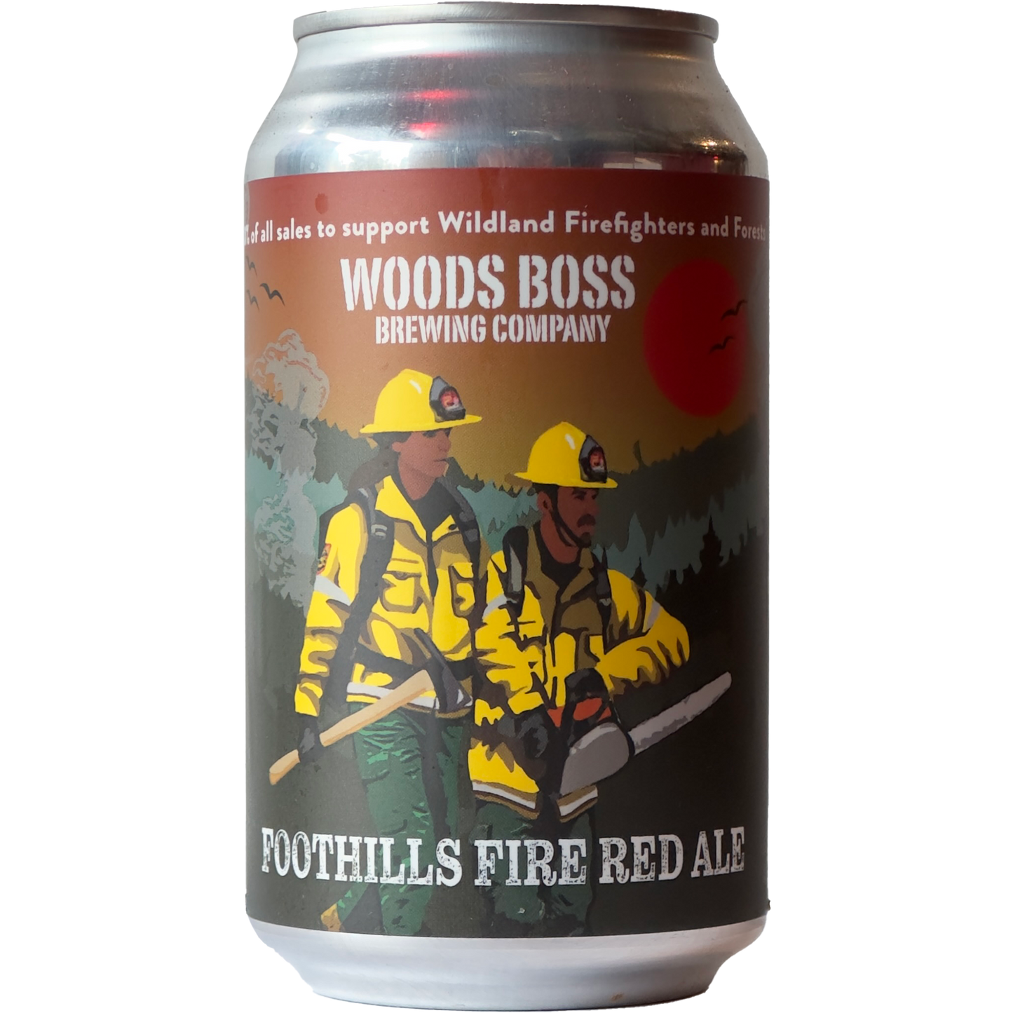 Woods Boss Brewing 'Foothills Fire' Red Ale, Colorado, USA