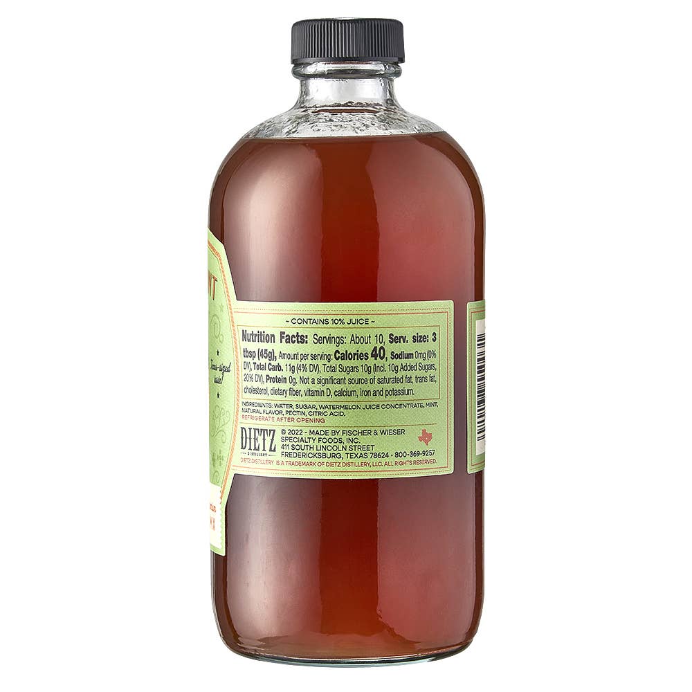 Dietz Distillery Watermelon Mint Cocktail Mix, Texas