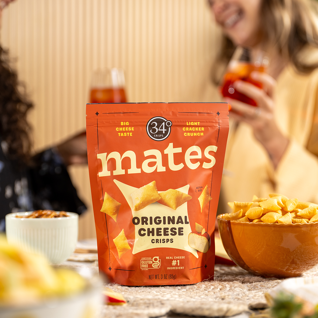 34 Degree ‘Mates’ Gluten Free Original Cheese Crisps, Colorado