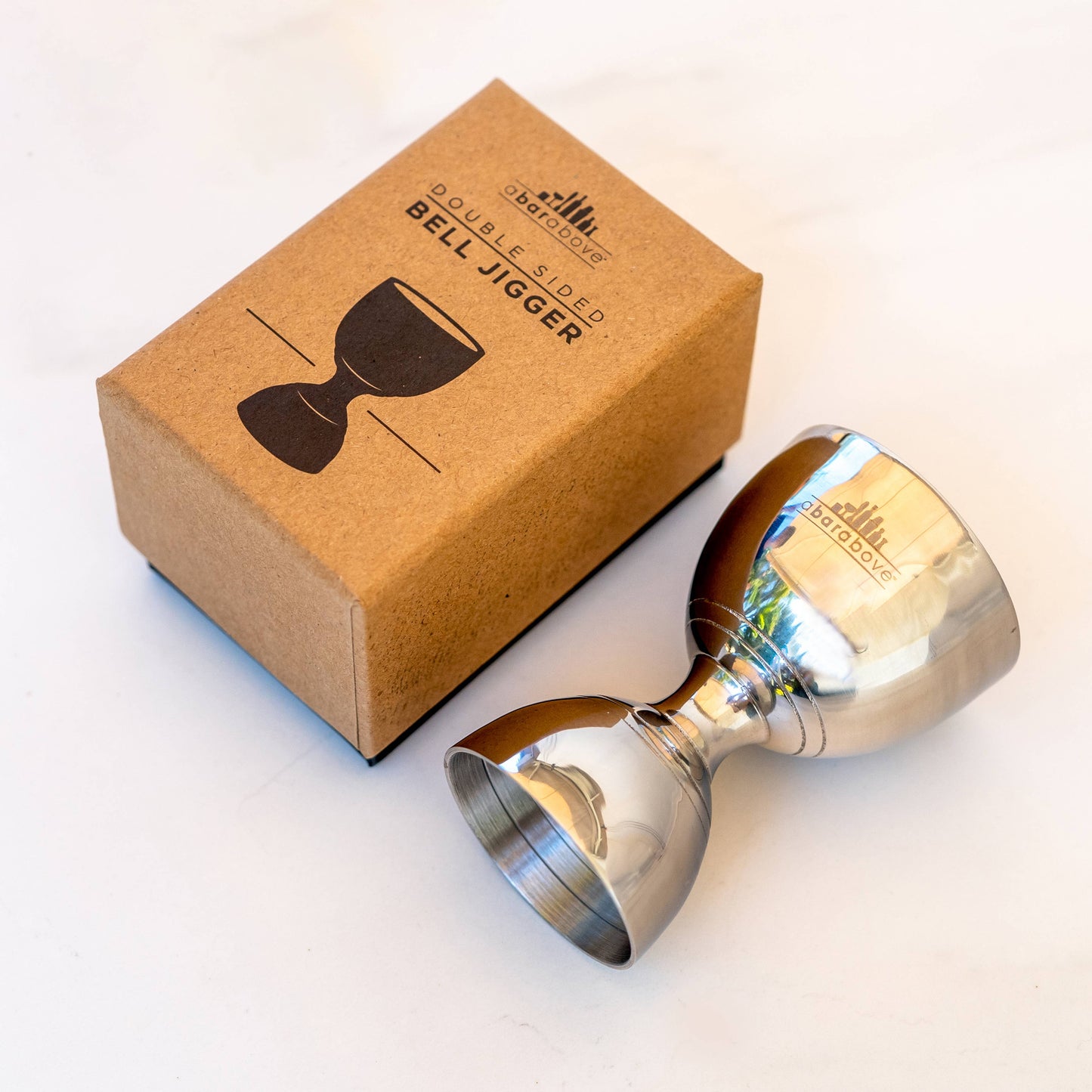 A Bar Above Stainless Steel Bell Jigger