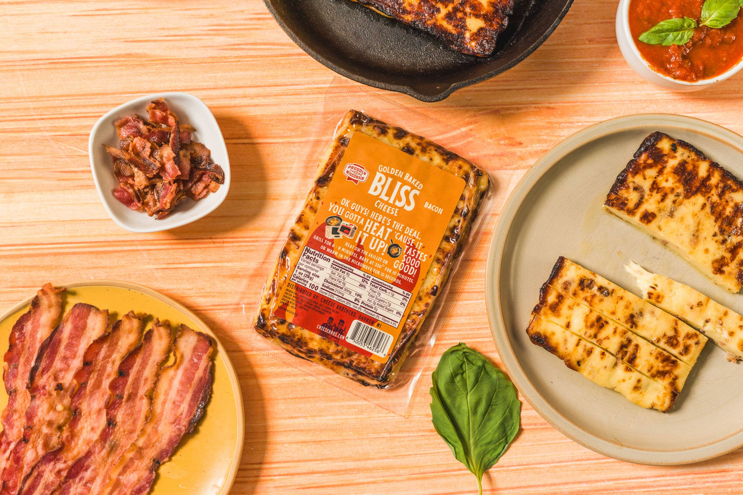 Cheese Brothers Bacon Golden Baked Bliss Cheese, Wisconsin