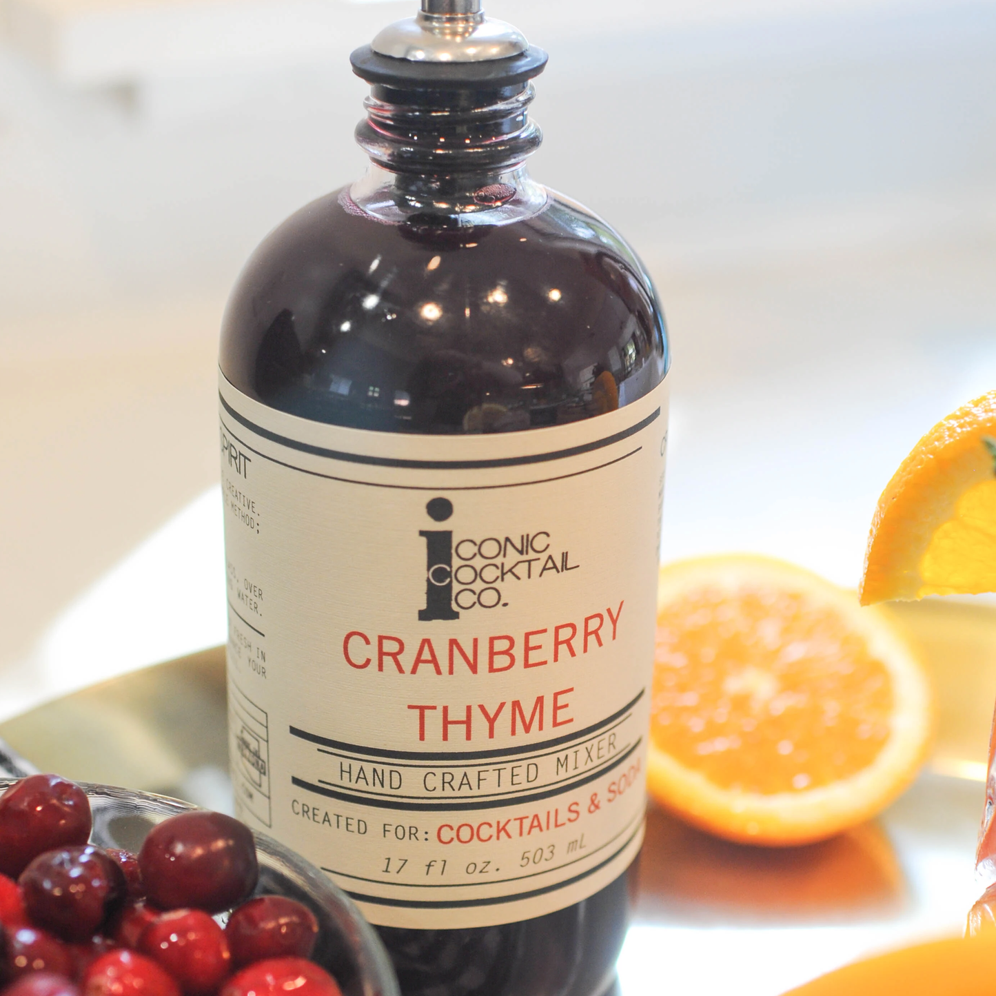 Iconic Cocktail Company Cranberry Thyme Syrup
