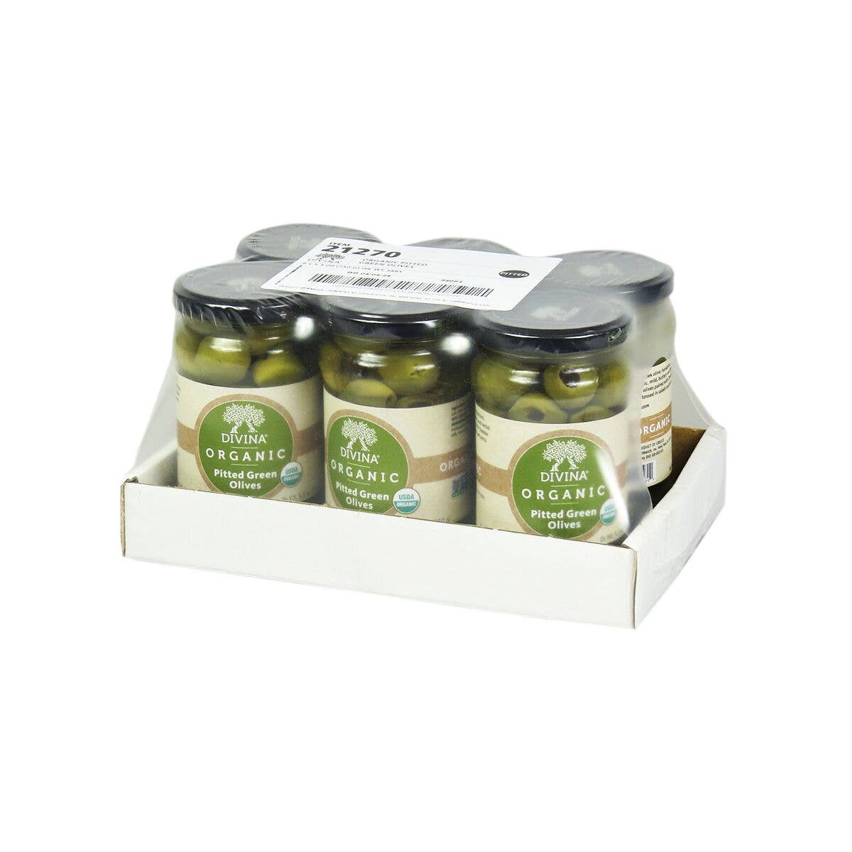 Divina Organic Pitted Green Olives