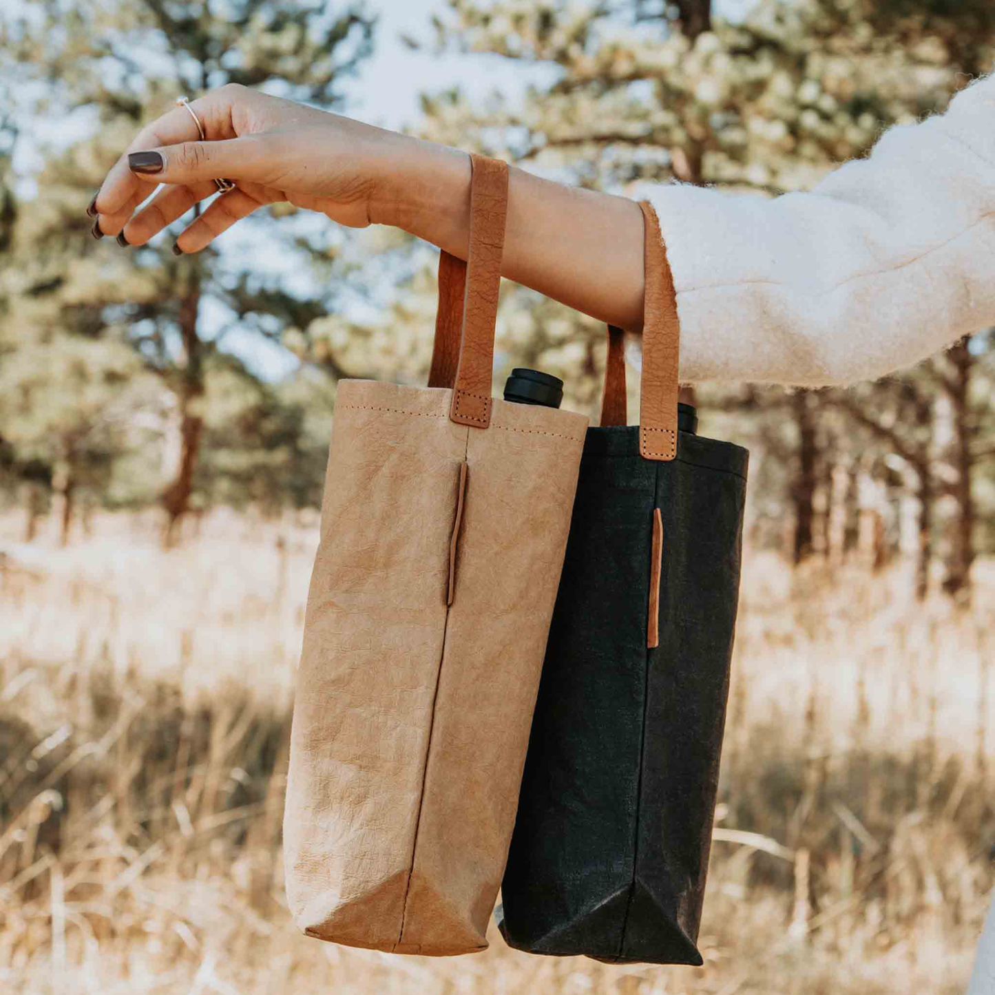 Out of the Woods 'Jute' Wine Tote Connoisseur Wine Tote