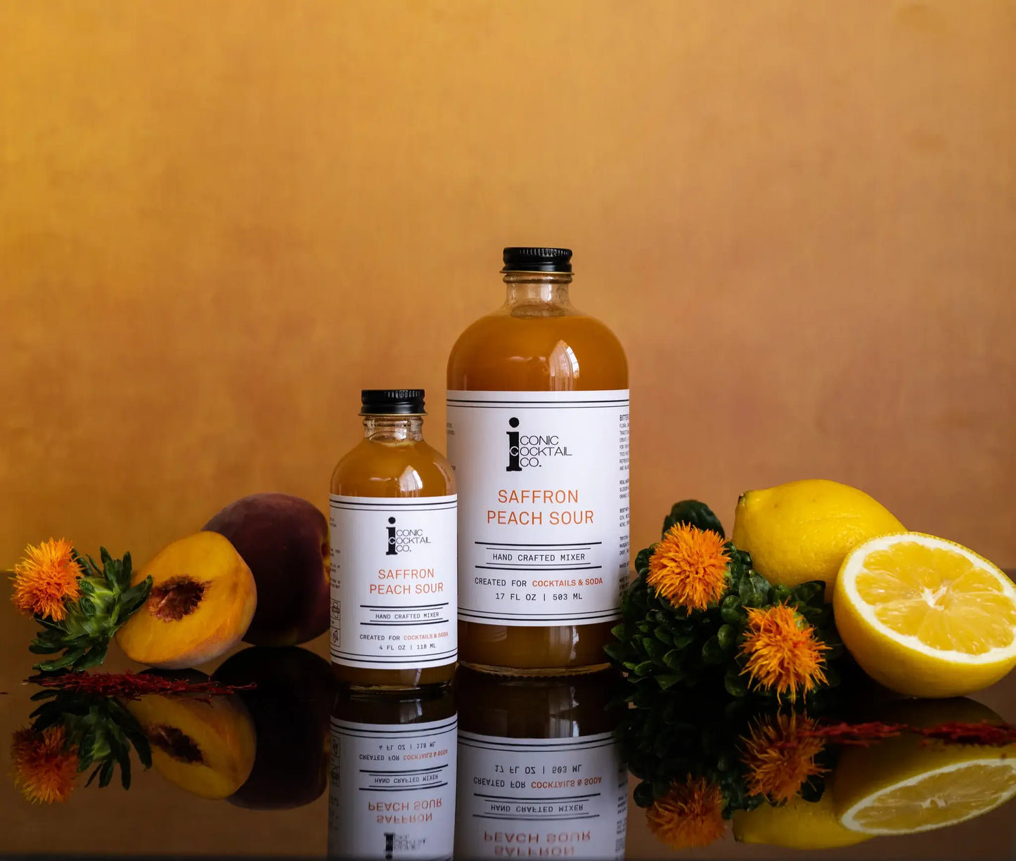 Iconic Cocktail Co. Saffron Peach Handcrafted Cocktail Mixer, Arizona