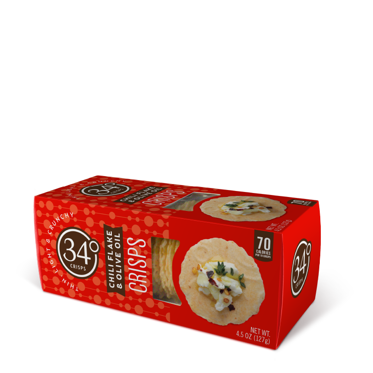34 Degree 'Chili Flake & Olive Oil Crisps' Crackers, Colorado