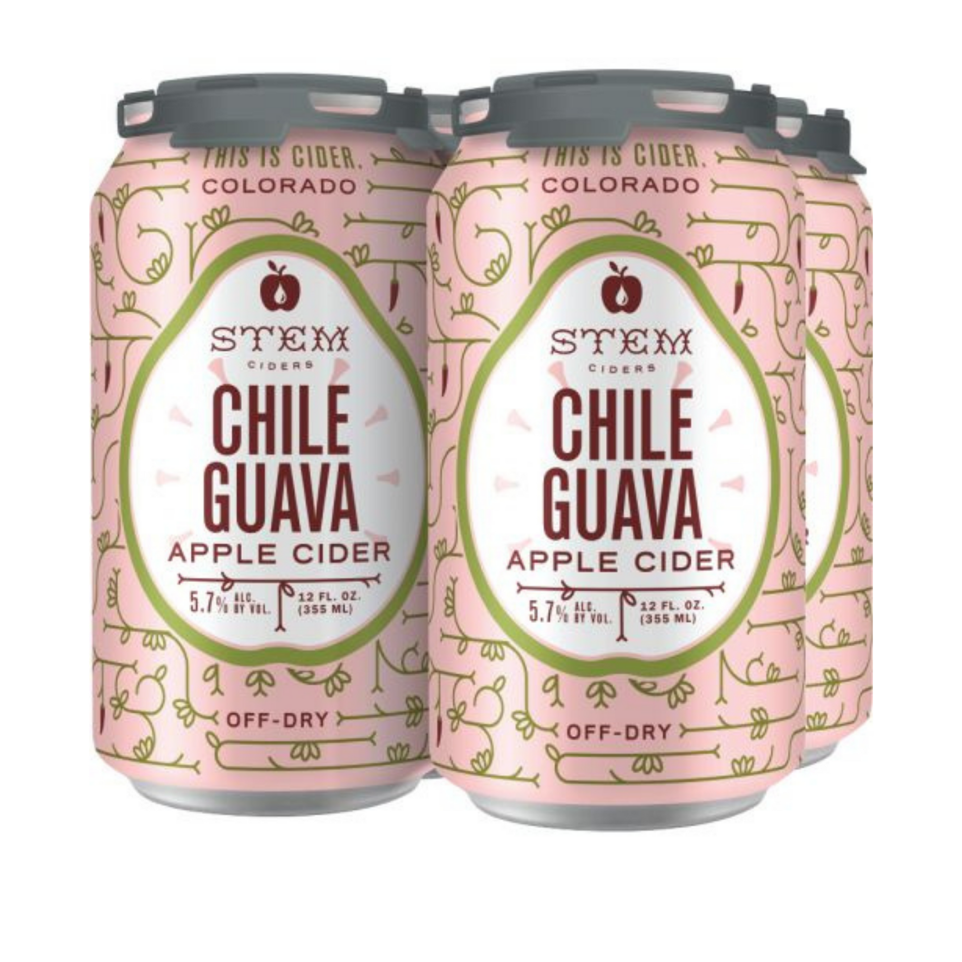 Stem Ciders, Chile Guava, 4 Pack Cans