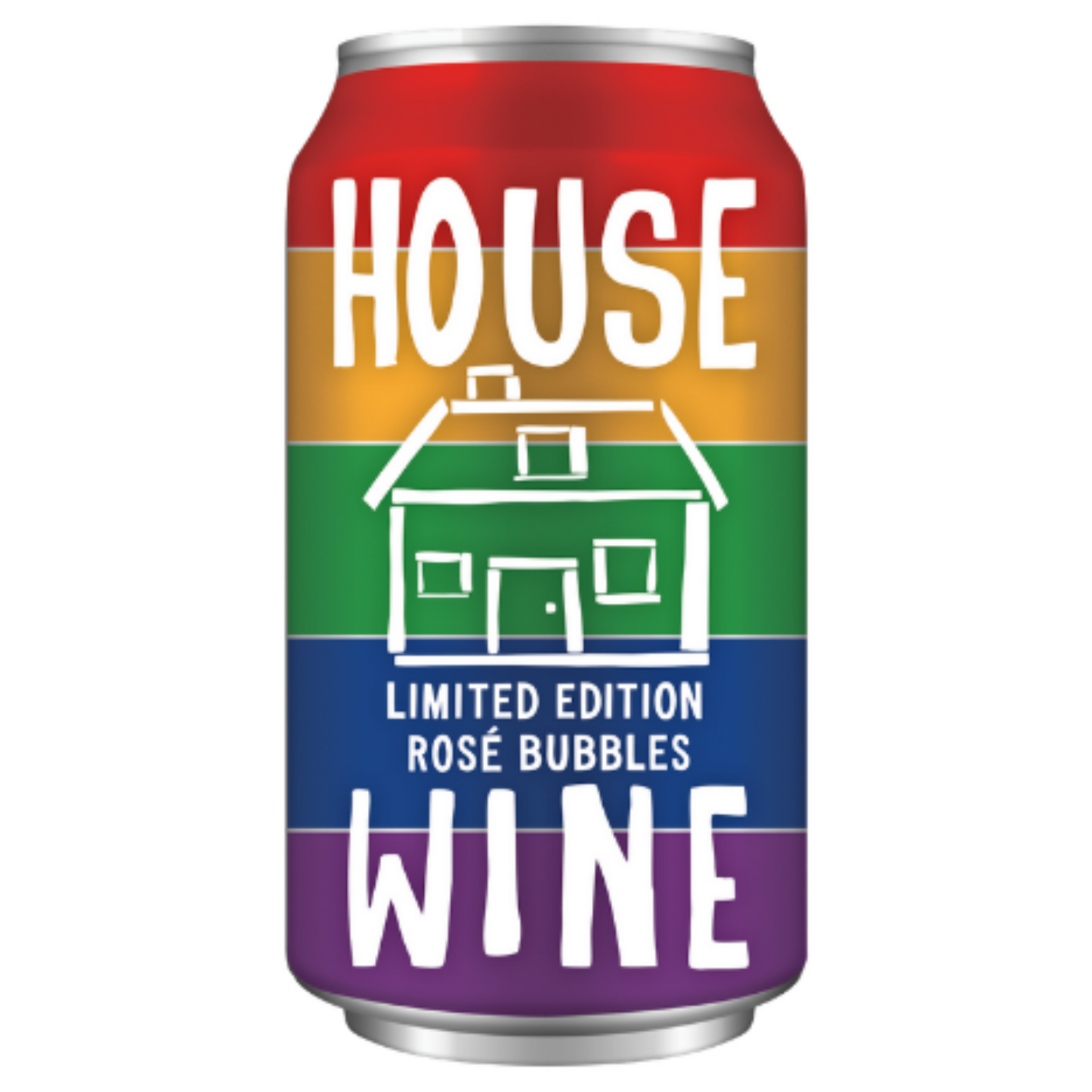 Original House Wine 'House Wine' Rainbow Rose Bubbles, USA