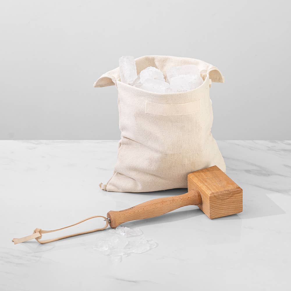 A Bar Above - Lewis Bag for Crushing Ice, Natural Canvas