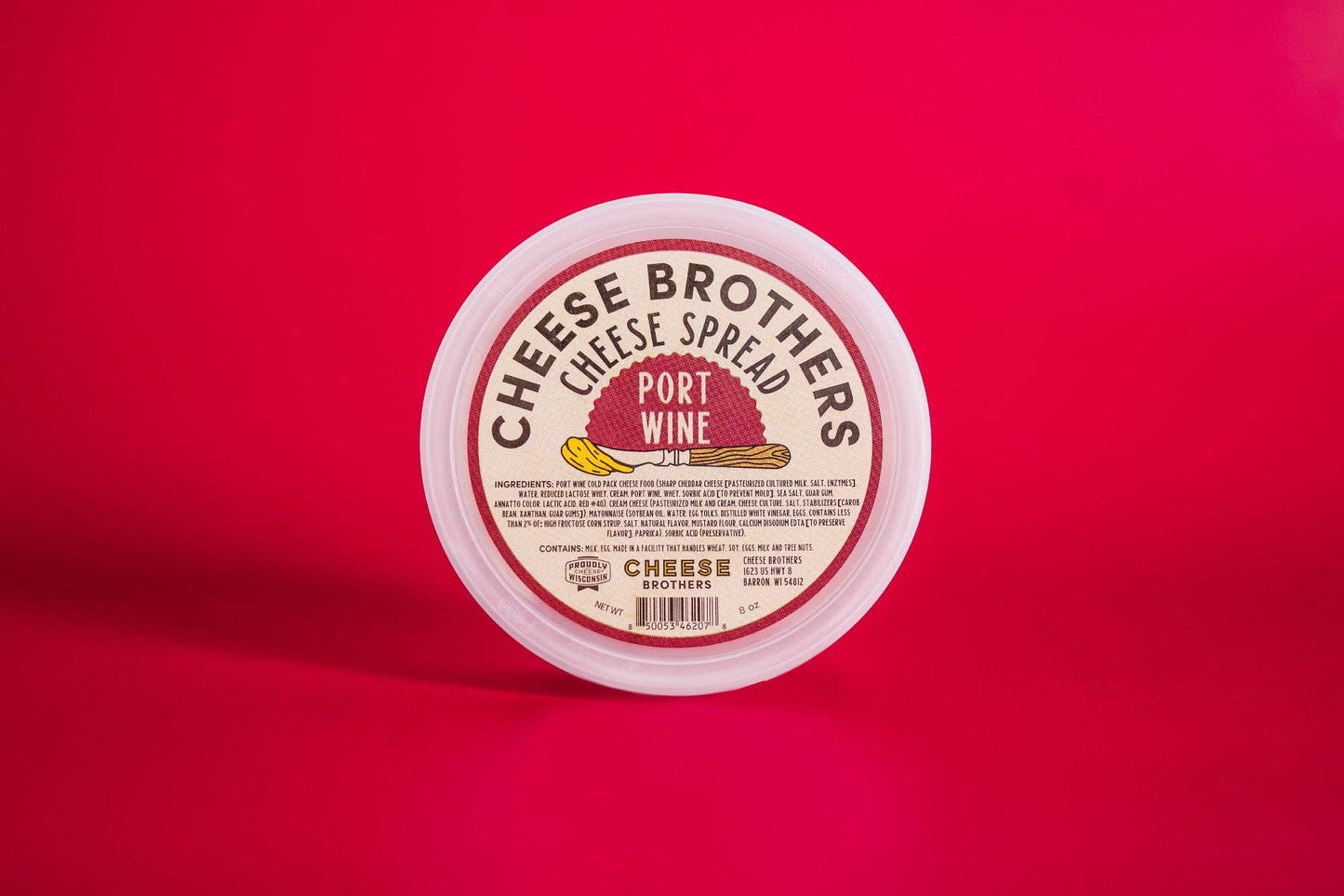 Cheese Brothers Port Wine Cheese Spread, Wisconsin