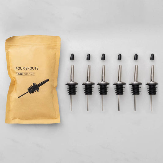 A Bar Above Stainless Steel Bottle Pour Spouts