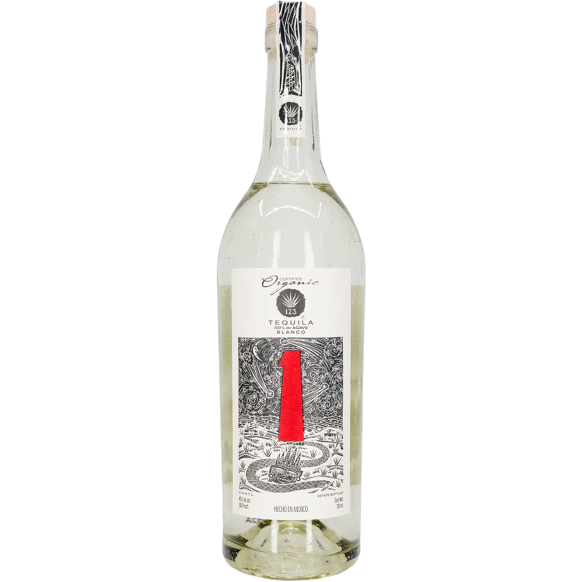 123 Tequila 'Uno' 1 Tequila Blanco, Jalisco, Mexico