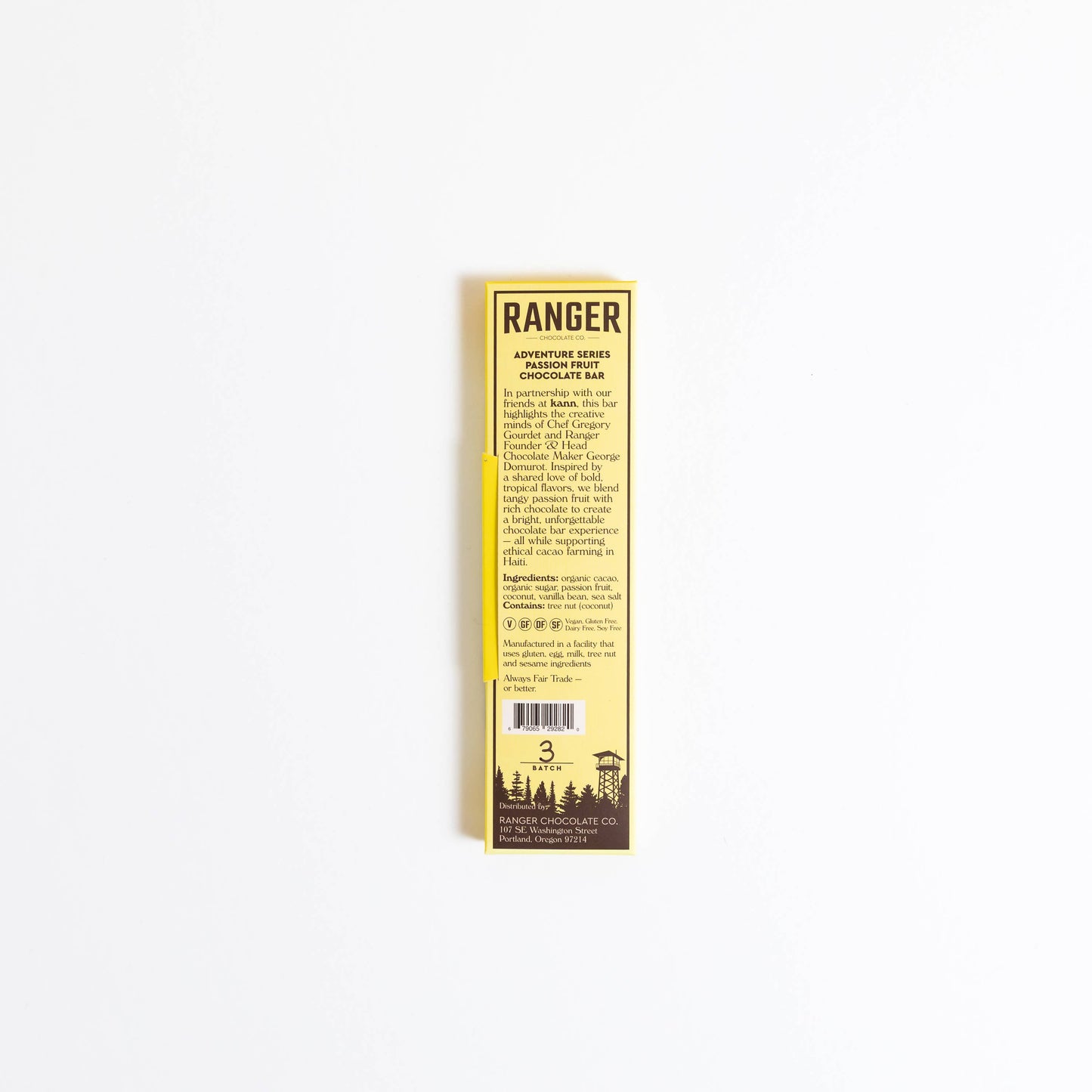 Ranger Chocolate Co. Passion Fruit Chocolate Bar, Oregon