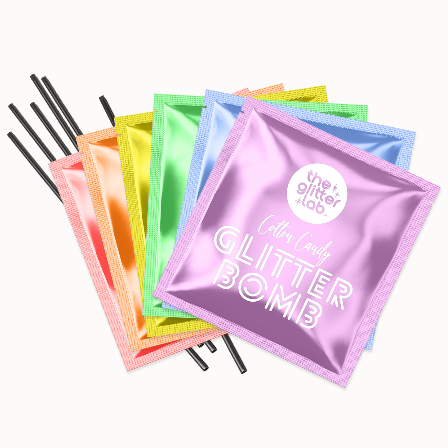 The Glitter Lab 'Rainbow' Drink Glitter Bombs