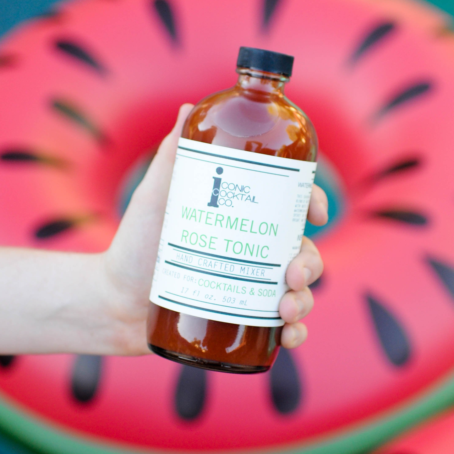 Iconic Cocktail Co. Watermelon Rose Tonic, California