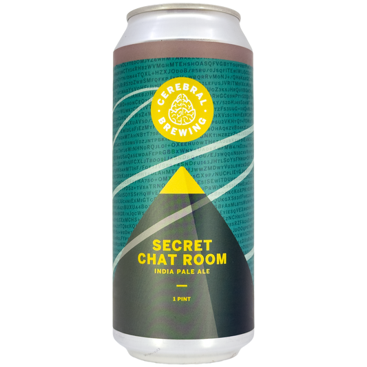 Cerebral Brewing 'Secret Chat Room' Hazy IPA Beer, Colorado