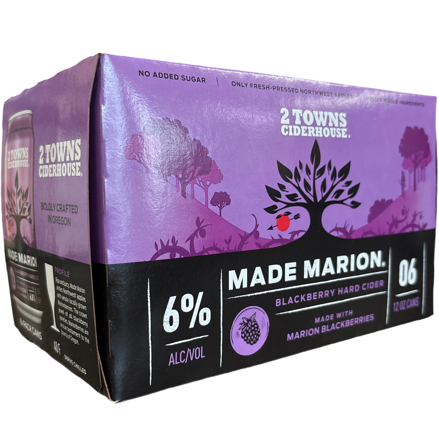 2 Towns Ciderhouse Made Marion Marionberry Cider, Oregon, USA