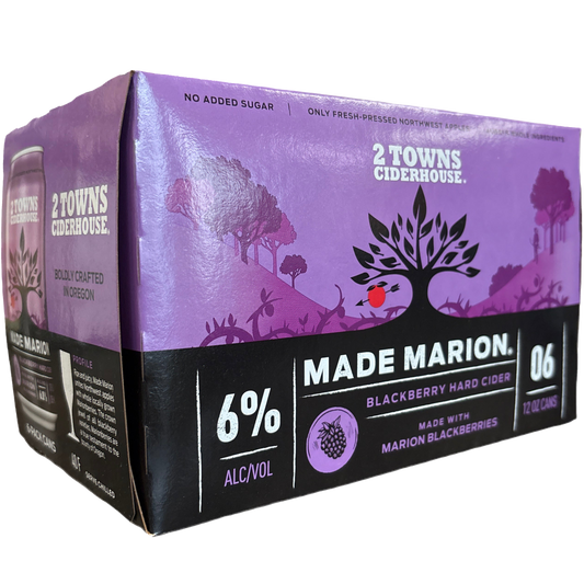 2 Towns Ciderhouse Made Marion Marionberry Cider, Oregon, USA