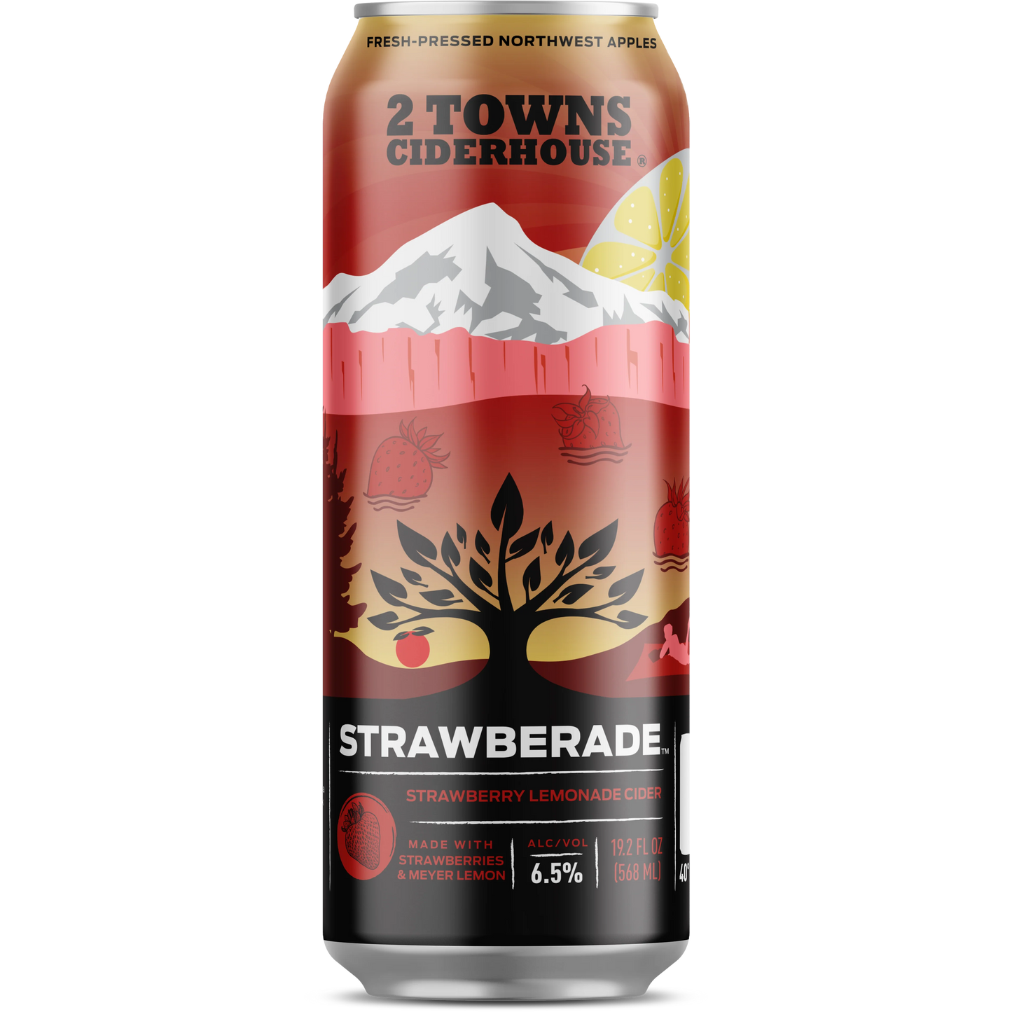 2 Towns Ciderhouse 'Strawberade' Strawberry - Lemonade Cider, Oregon, USA