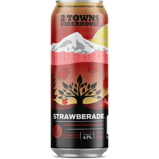 2 Towns Ciderhouse 'Strawberade' Strawberry - Lemonade Cider, Oregon, USA