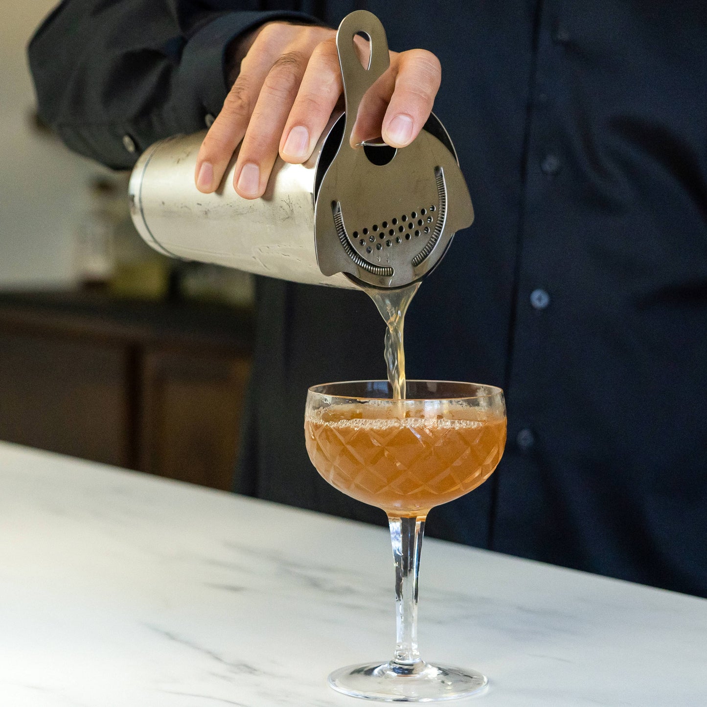 A Bar Above Hawthorne Stainless Steel Cocktail Strainer