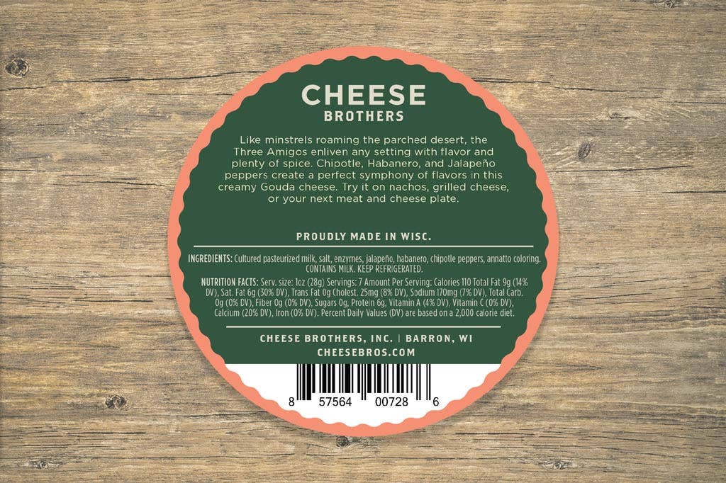 Cheese Brothers '3 Amigos' Spicy Gouda, Wisconsin