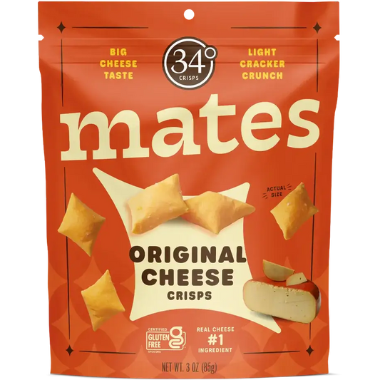 34 Degree ‘Mates’ Gluten Free Original Cheese Crisps, Colorado