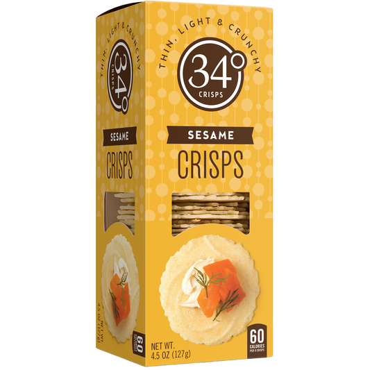 34 Degree 'Sesame Crisps' Crackers, Colorado