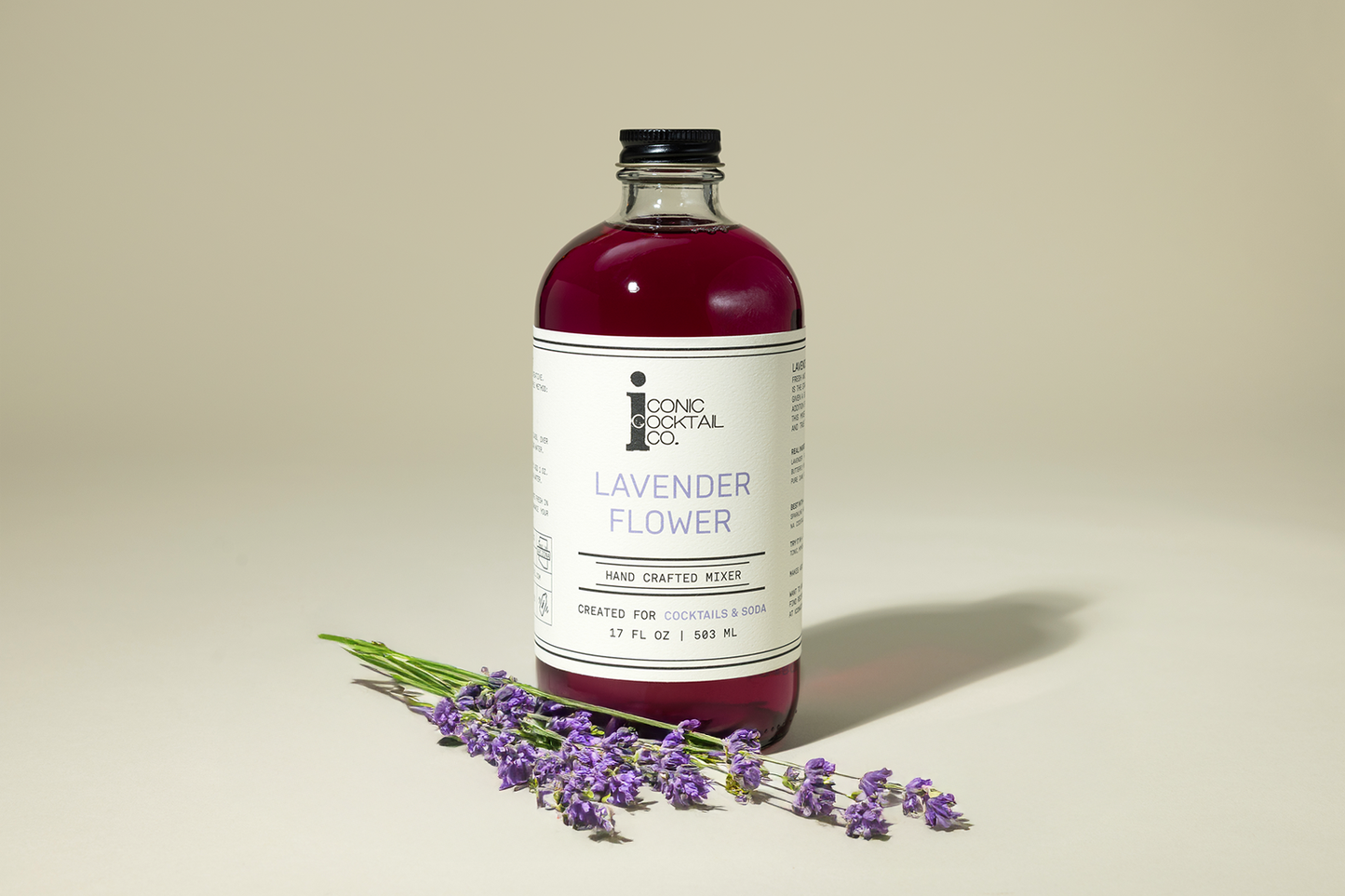 Iconic Cocktail Co. Lavender Flower Cocktail Mixer, California