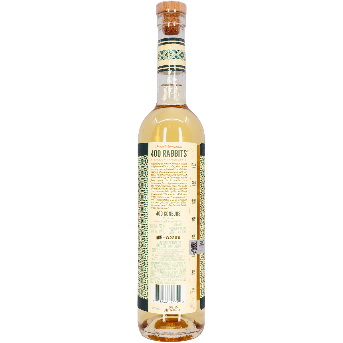 400 Conejos Espadin Mezcal Reposado, Oaxaca, Mexico
