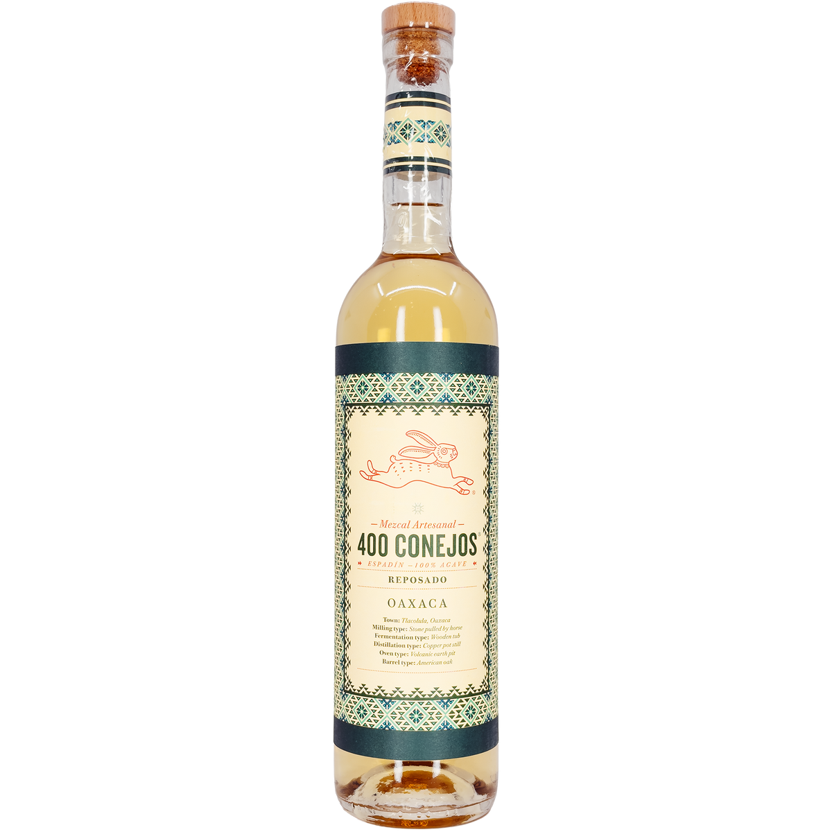 400 Conejos Espadin Mezcal Reposado, Oaxaca, Mexico