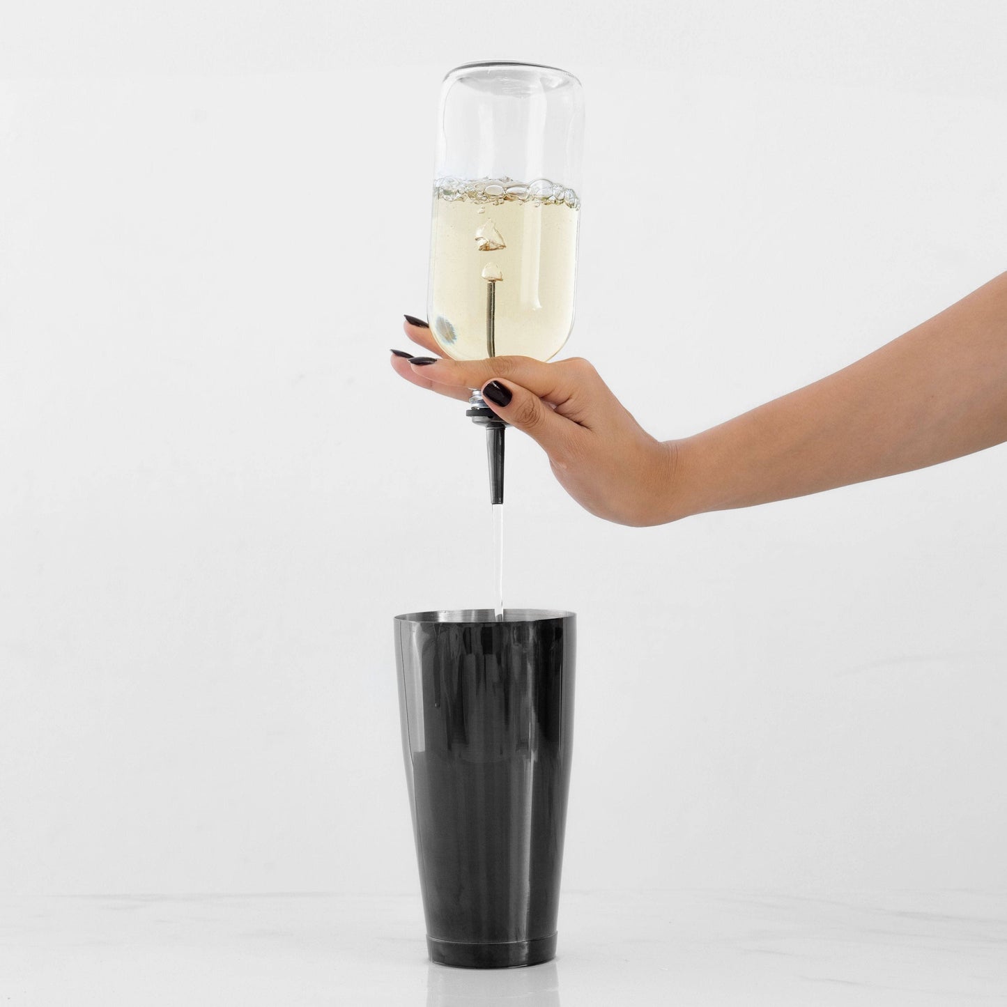 A Bar Above Black Pour Spouts