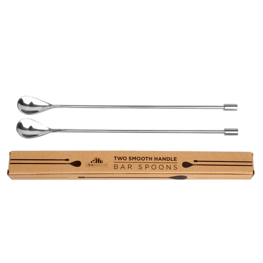 A Bar Above - Bar Spoon Set of 2 – Smooth Handle, Stainless Steel