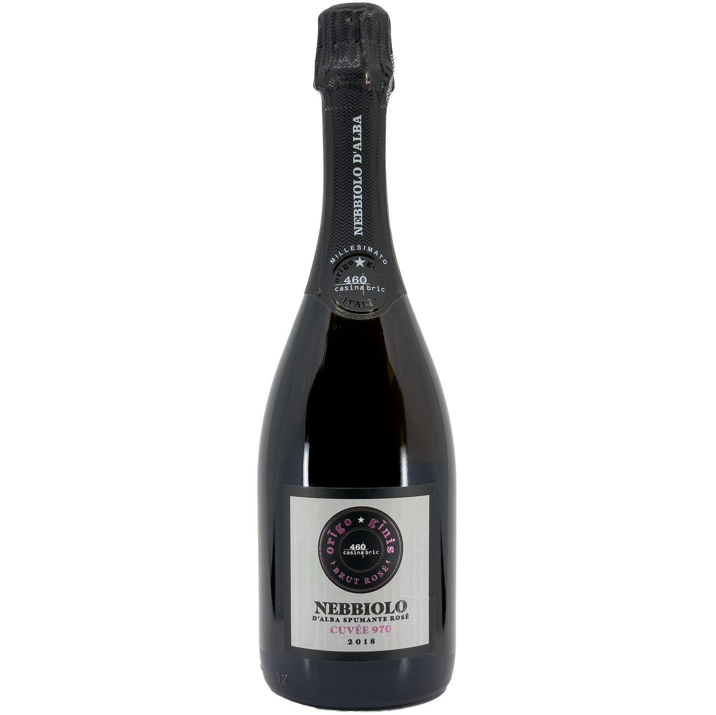 460 Casina Bric Origo Ginis 'Cuvee 970' Nebbiolo d'Alba Spumante Rose, Piedmont, Italy