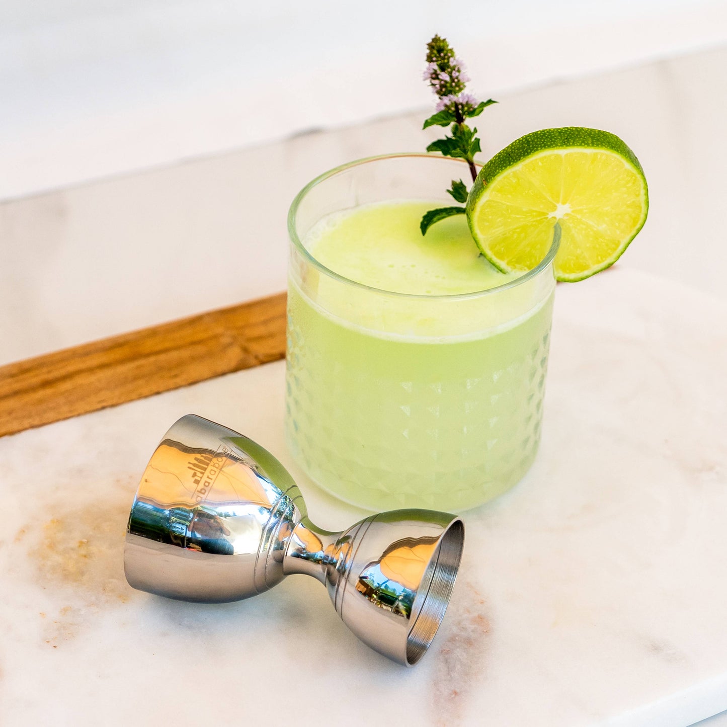 A Bar Above Stainless Steel Bell Jigger