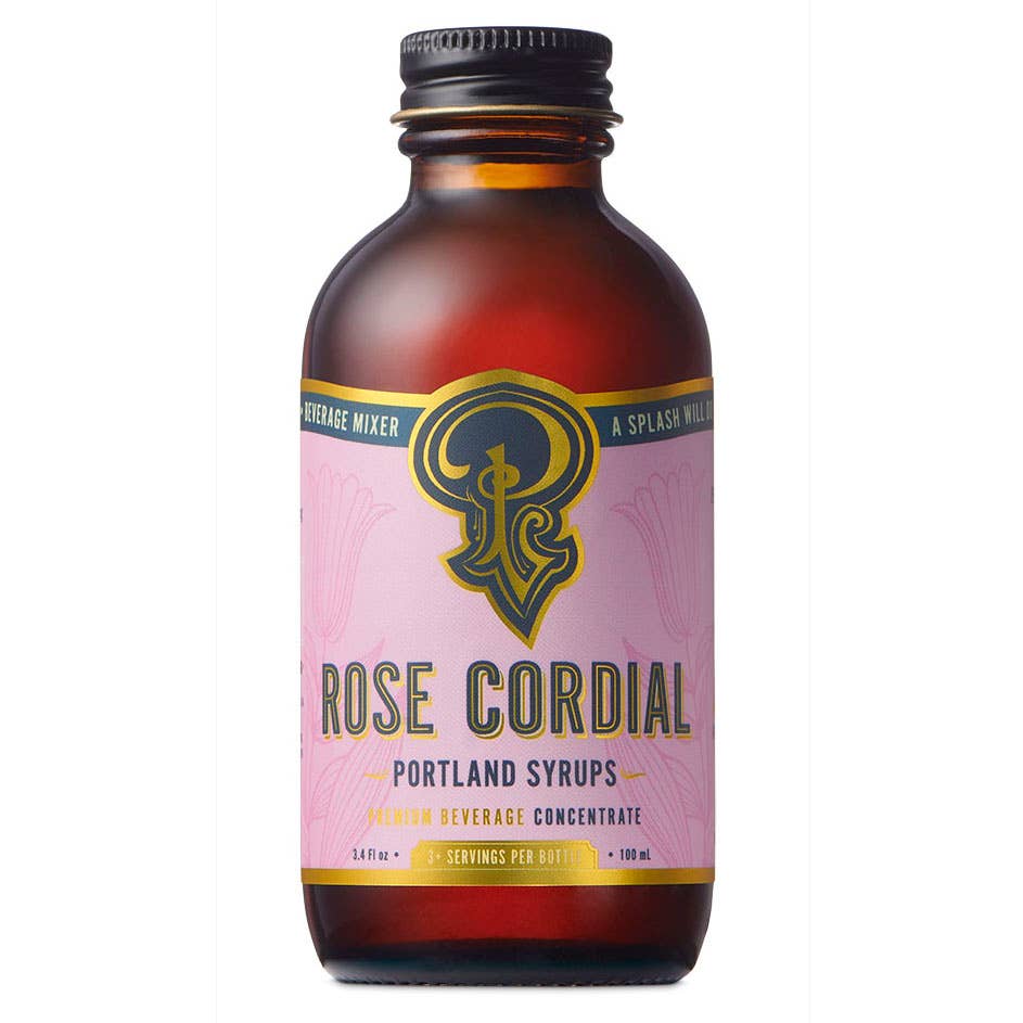 Portland Syrups Rose Cordial Syrup, Oregon