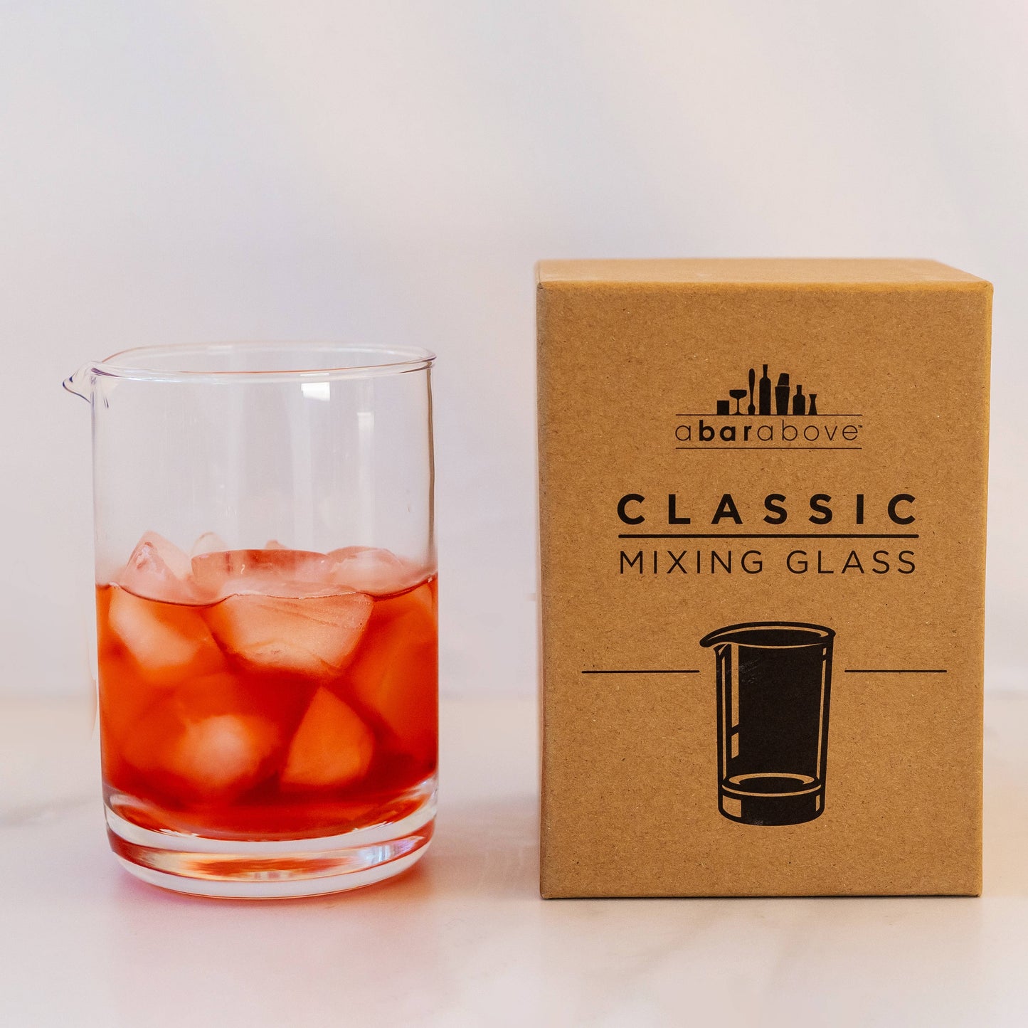 A Bar Above Cocktail Mixing Beaker