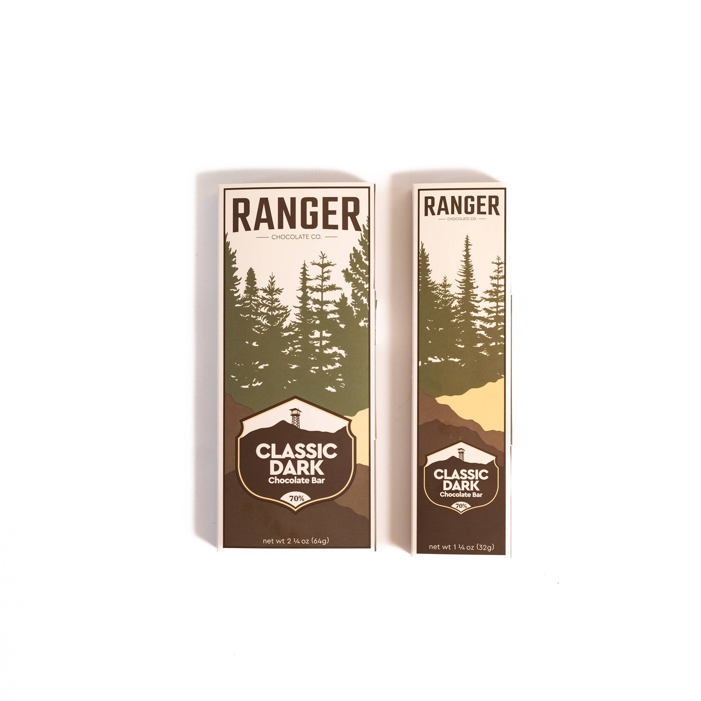 Ranger Chocolate Co. Classic 70% Cacao Dark Chocolate Bar, Oregon
