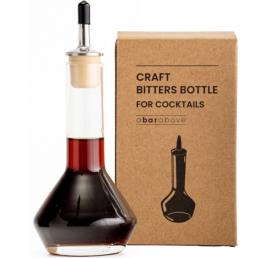 A Bar Above Glass Bitters Bottles