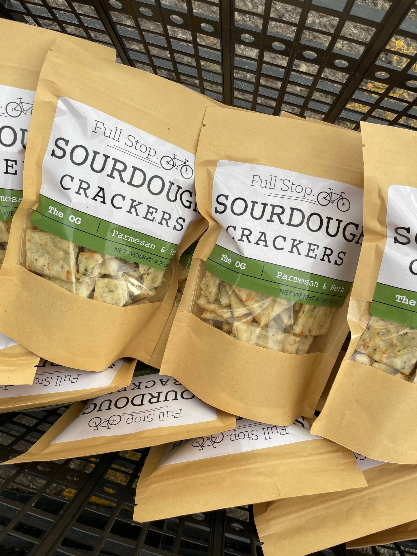 Full Stop Bakery Parmesan & Herb Sourdough Crackers, Colorado