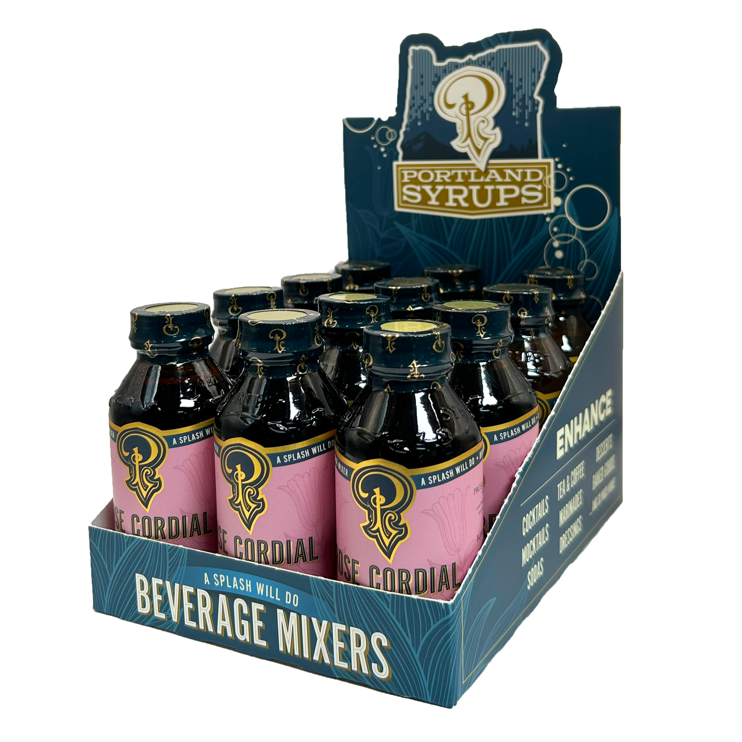 Portland Syrups Rose Cordial Syrup, Oregon