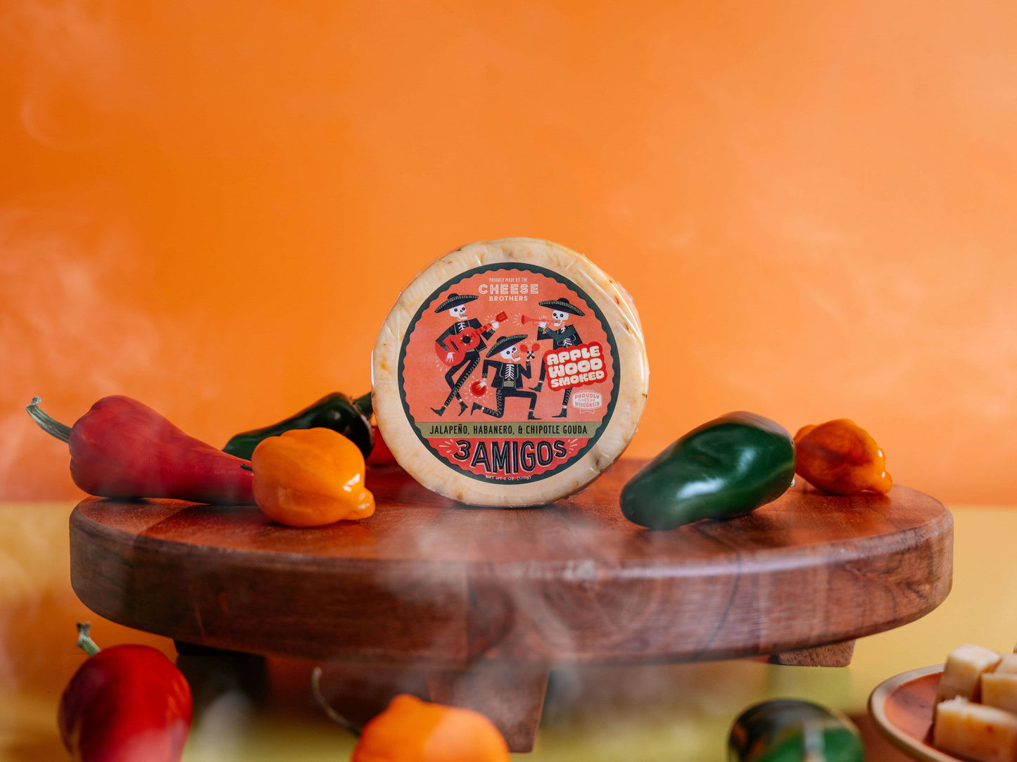 Cheese Brothers '3 Amigos' Spicy Smoked Gouda, Wisconsin