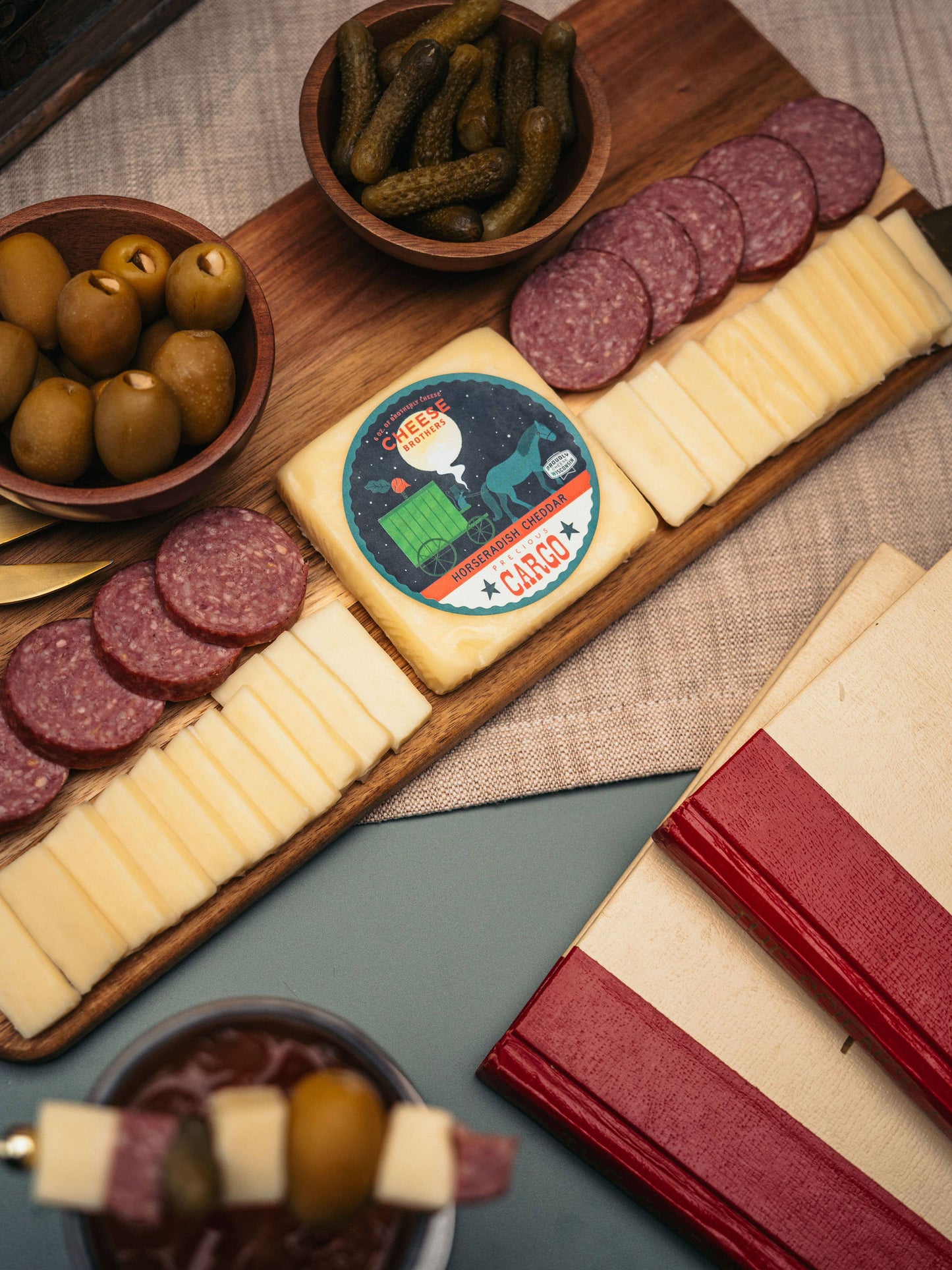 Cheese Brothers "Precious Cargo" Horseradish Cheddar, Wisconsin