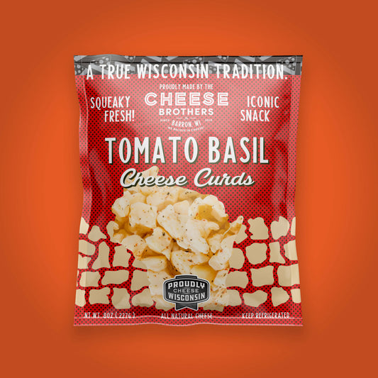 Cheese Brothers Tomato Basil Cheese Curds, Wisconsin