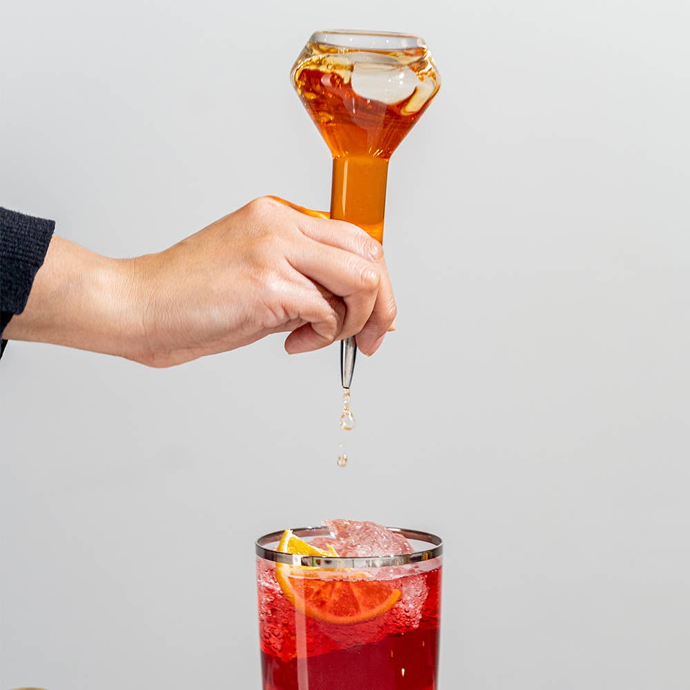 A Bar Above Glass Bitters Bottles