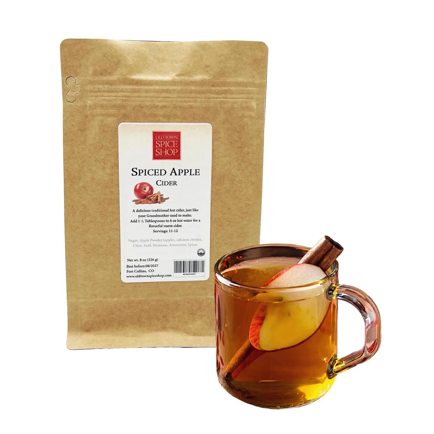 Old Town Spice Shop Spiced Apple Cider, Hot Beverage Drink Mix, Colorado