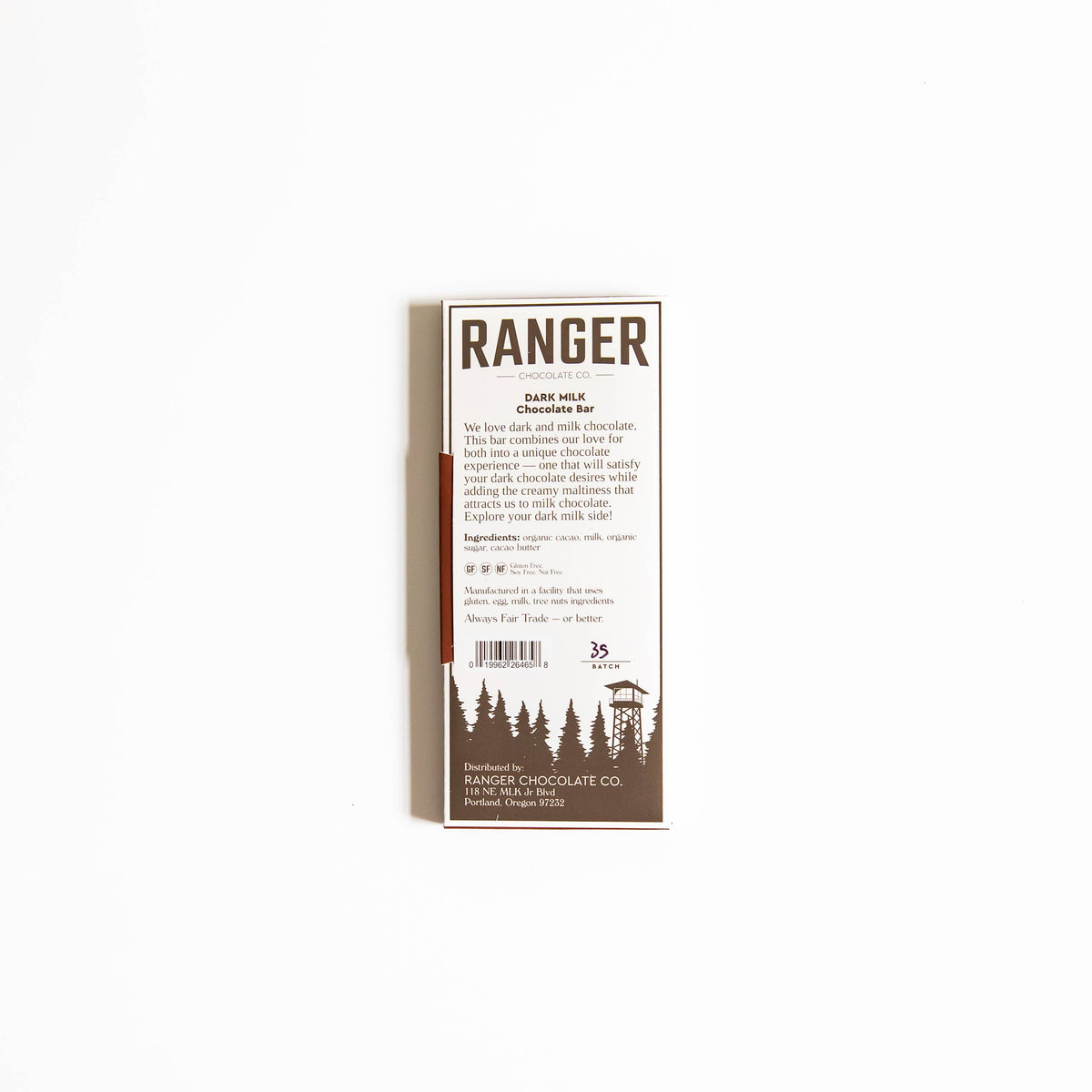 Ranger Chocolate Co. - Dark Milk Chocolate Bar