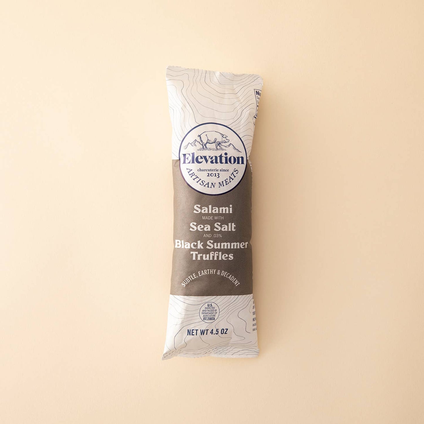 Elevation Meats Black Truffle Salami, Colorado