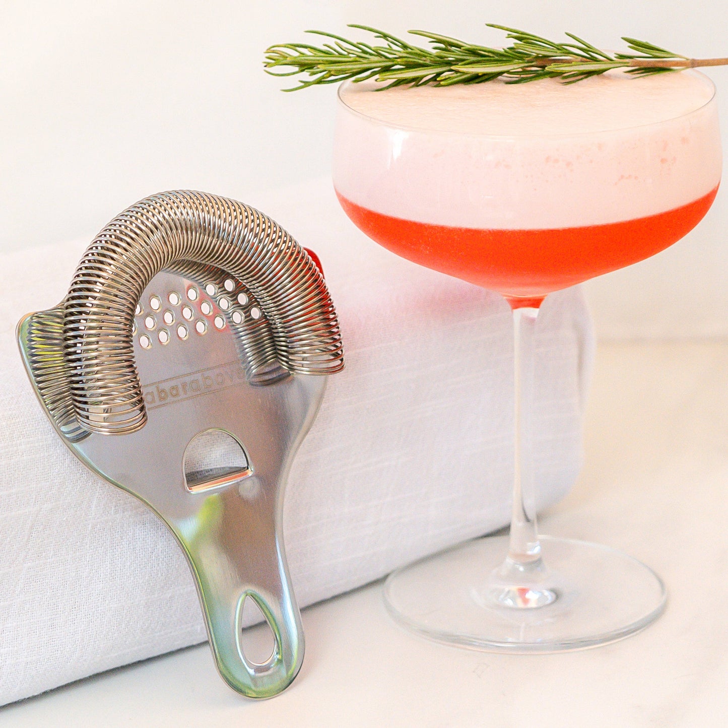 A Bar Above Hawthorne Stainless Steel Cocktail Strainer