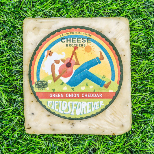 Cheese Brothers 'Fields Forever' Green Onion Cheddar, Wisconsin